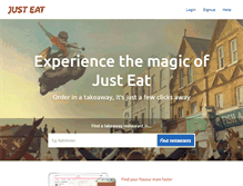 Tablet Screenshot of beta.just-eat.ie