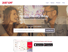 Tablet Screenshot of just-eat.ca