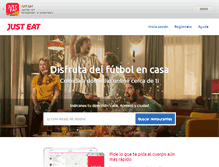 Tablet Screenshot of just-eat.es